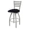 Holland Bar Stool Co 30" Swivel Bar Stool, Nickel Finish, Canter Twilight Seat 41030AN002 - alternate 1